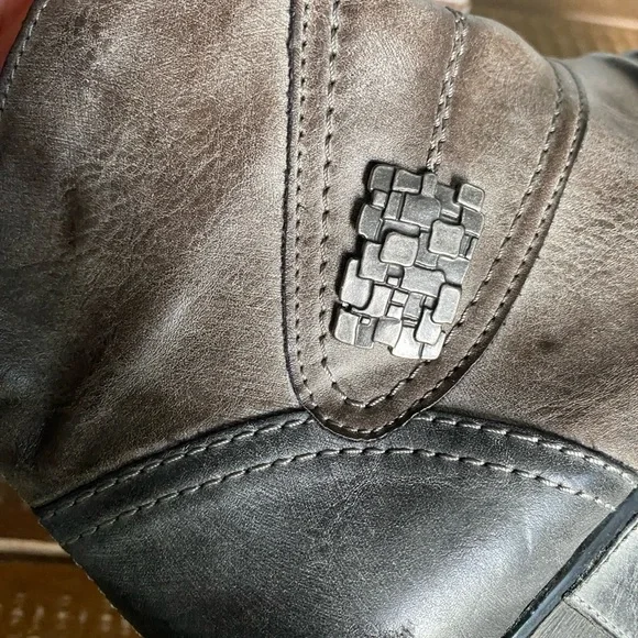 Remonte Gray and Black Ankle Boots 8.5 - Picture 5 of 7